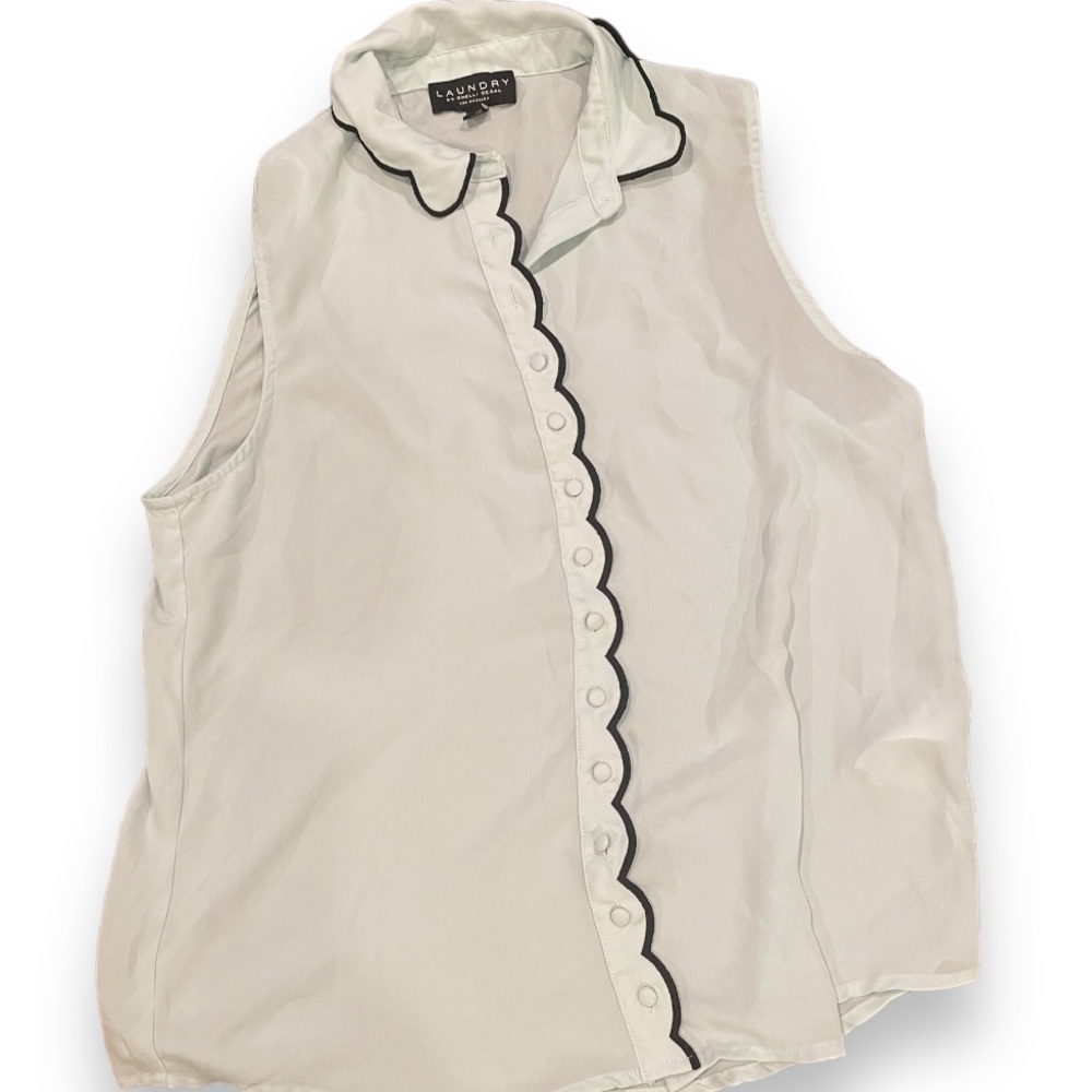 Laundry by Shelli Segal Button Down Tank Top